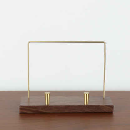 Walnut Wood Album Display Stand
