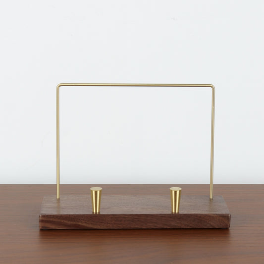 Walnut Wood Album Display Stand