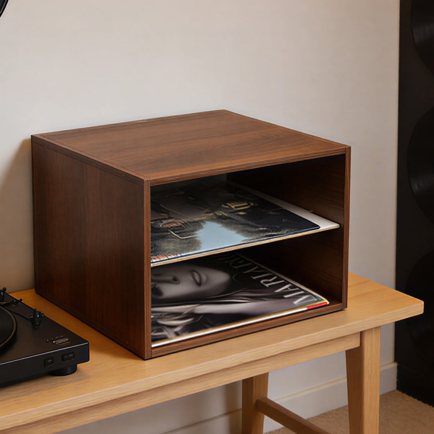 Vinyl Record Storage Box Stackable
