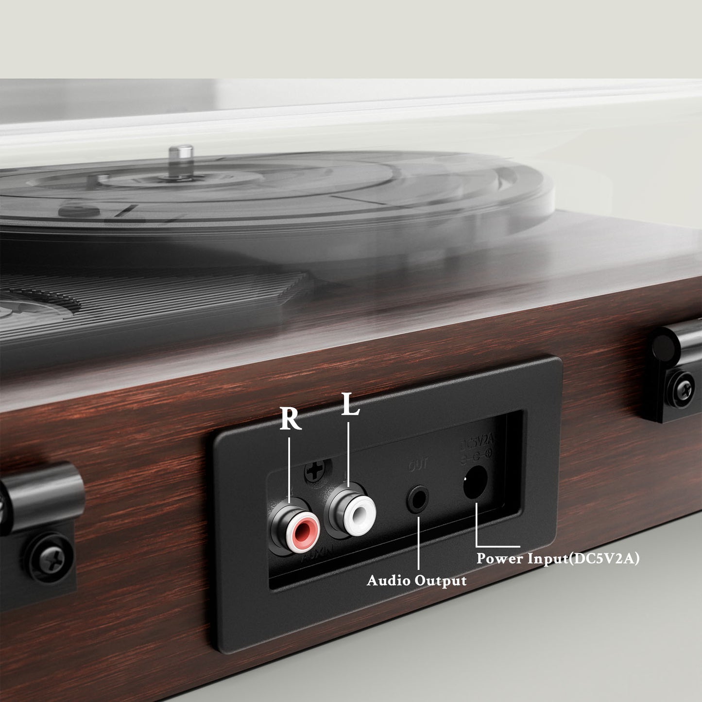 Vinyl Turntable with Built-in Speakers and Bluetooth Gift for Music Lover