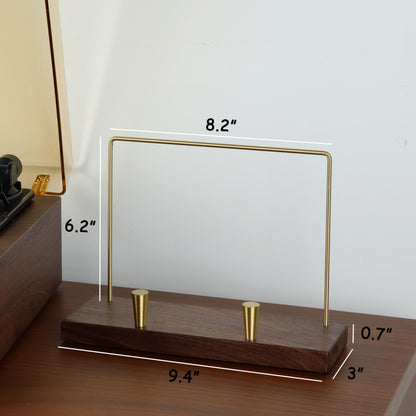 Walnut Wood Album Display Stand
